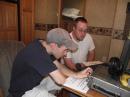 Two of our new hams, who turned out to be good operators and handy to have around! Thanks guys!
