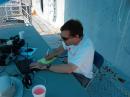 Tom, AJ4UQ, operating the digital station.