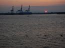 Sunset from WA4USN on the USS Yorktown.