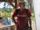 Boulder City Councilman, Will Toor biked up the Boulder Canyon to the Betasso Preserve site to visit us on Field Day.