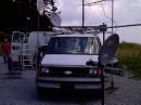 Southside WhiteTop Mountian Peak, EM96ep K4EJQ with WB4WEN; K4QF 432/10ghz station in foreground.