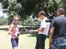 KJ6ISE's first TV interview at F D Site