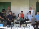Scouts from Claysville ,Pa enjoy watching  WA3WZR Loran operating CW and asking plenty of questions. Also in the picture KC3HW Jim our GOTA coach