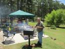 Jerry cooking up some dogs