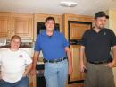 The County Deputy EMA (middle) stops by for a visit.