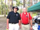 The Columbia County Deputy EMA Director, KG4HIR pays us a visit. CCARC VP greets him.
