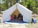 CW, cooking, and sleeping tent