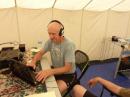 Larry, W0QE, working CW