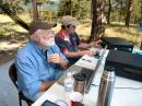 Ken Rawlings NV5Y logging while Tom Walsh W2CO works the CW station.