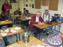 Many Morse Code BINGO contestants.  An ARRL Operating Manual was the grand prize and Starbucks gift cards for other winners.  Everyone had a great time.