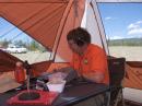 Mark, WB0OAJ, works the midday CW shift at WV0H.