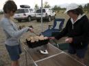 Field Day dinner served up by Mary Beth and Andrea, KB0ZBF.