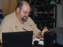 Richard "Bear" Parker, KF4ORW operting the phone station.