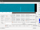Screen capture from SoDa -- a software defined radio for the Ettus N200. Waterfall shows the signal from KA1OJ on Mt. Wachusett (FN42bl), as heard by KB1VC from a parking lot in Shrewsbury, PA (FM19ps). 