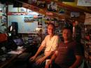 L-R LU/K3ZJ & LW3DG during the 2013 ARRL 10 meter contest in LW3DG's shack, Ezpeleta, Province of Buenos Aires, Argentina.