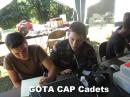 Civil Patrol cadets operating the GOTA station on 80 meters.