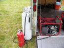 The K1RK power system - one tank and generator for the entire operation.