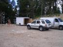 Owen, AD7PP (formerly KD7LHL) and his trailer containing a permanent station setup.  He is able to pull up, throw up an antenna and start operating.  This guy is a SERIOUS contest operator and we are lucky to have him in our club! 
