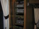 The newly completed rear equipment rack