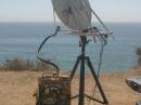 The "Ms. June" radio from last year was modified to use the 30-inch off-set feed dish. Another re-build of this rig is in-progress for the next season, to make the rig more compact and easier to transport.