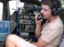 Jared (KB1PFK) working the lower bands. From this spot he also controlled the relays for the microwave gear while I was outside operating.