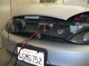 The Unique "power supply" for W6K - running off the electrical system of my Cougar, while a battery charger kept the battery alive.