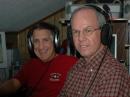 Left to right, W4MEL and K3IXD at W4MEL's QTH using the call sign NU4SC. Photo by W4MEL's XYL. 