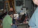 Rex (KK6MK), Kevin, &amp; Jim troubleshoot some hardware/software glitches.