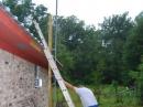 Norbert mounting the 6m Moxon onto the mast.  We never made any Field Day contacts on 6m-- probably because the band didn't open up much where we were at.