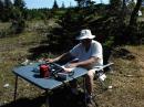 Here is Karl Larsen K5di making CW contacts on 40 meters