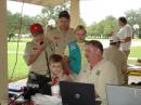 What its all about getting scouts to make contacts! N2MFT helps KI4MLR make an HF contact to NJ on 20M with another BSA JOTA station. The bands were loaded with JOTA Stations!