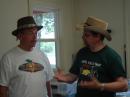 The Mayor of Park City, KS - Emil Bergquist - discusses amateur radio and its importance with GWFD 2009 coordinator Randy Wing, N0LD.