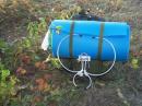 The Efactor antenna about to hitch a ride down the hill on the back of KC9ECI's backpack.