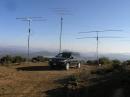 If you look behind and beyond the vehicle and antennas, the "foothills" you see in the background are to the southwest and toward San Diego - ranging from 1500' to 4000' and starting at about 10 to 20 miles away