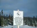 You know you're in Labrador when you see a highway sign like this ...