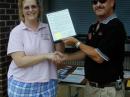 Elizabeth and Jim N2ZZ our South Carolina SM with the Governor's Proclamation