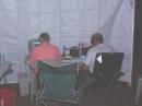 HF Phone in the wee hours of the morning! Mac, KF4GLE operating and Herschel, KD4EUT logging.