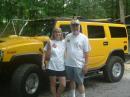 ARRL Georgia Section Manager, Susan Swiderski (AF4FO) husband, Mike (K4HBI, OO Coordinator, GA SEC),stopped by to check us out. ( Dave K4DMF'S Hummer as backdrop )