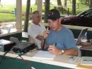 Sean W4JFL and Al KF4RPQ work hard on the SSB station to rack up points and log.