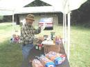 Lastly, but certainly not forgotten... Rich, N7ANF, starts to assemble the FOOD station.  On Saturday evening a large potluck dinner was had by all... also on Sunday morning Rich and Micheal, KB7ZDR, prepared all of the hearty hams who stayed the night a HAM and eggs feast.