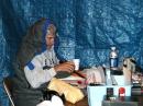 Art, WA8BXM operating 75m SSB from his mummy bag