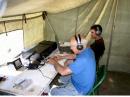 The CW station was well equiped with wireless networking,  an FT-1000MP and of course the "Super Yagi".