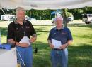 Our site was visited by ARRL WWA ARES Section Manager Ed Bruette, N7NVP (left), talking here with our FD Chairman Rodger Alexander, KK7LK