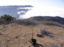 taking above Avalon in Catalina Island, point South-East; can not see the ocean; only cloud and hillside.