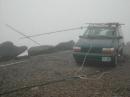 After the mast crashed atop the minivan.