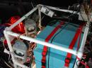 Transverters, LNAs, PAs, Wattmeters, etc. - all strapped into a PVC frame