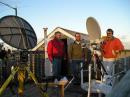 KB1VC, W1GHZ, and W1AIM gazing off into the sunset.