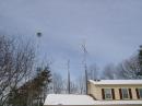 The 5.7G system is on the portable tower (left).
The rest are trying to get signal over the trees