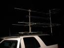 The rover truck setup.  6 bands, 8ft yagis on 144, 222, 432, 903, 1296, and a 6M loop.