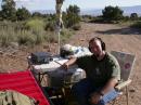 Here is another picture of me at the "operating table."